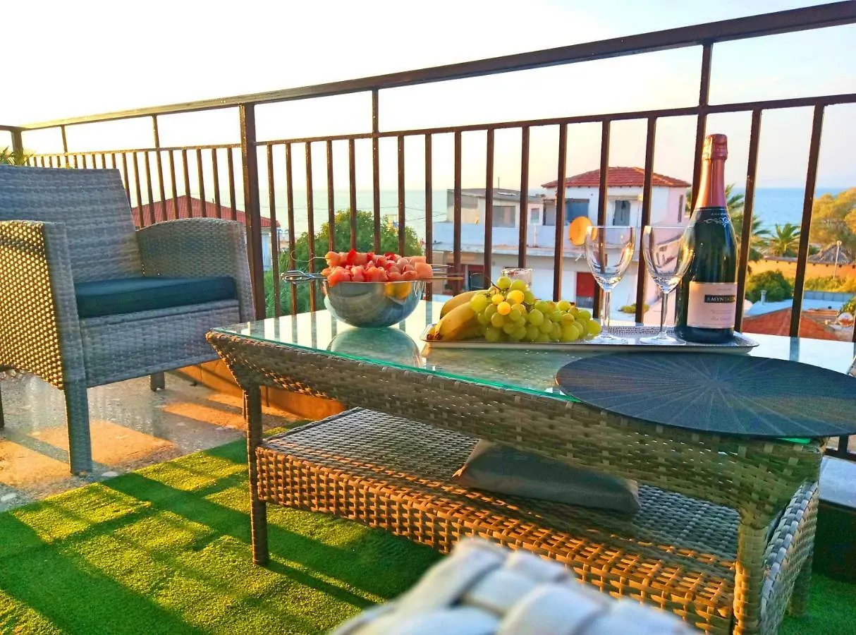 Pure Bliss: Luxury Beachfront Apartment with Panoramic Views Agia Triada  Agia Triada (Thessaloniki)